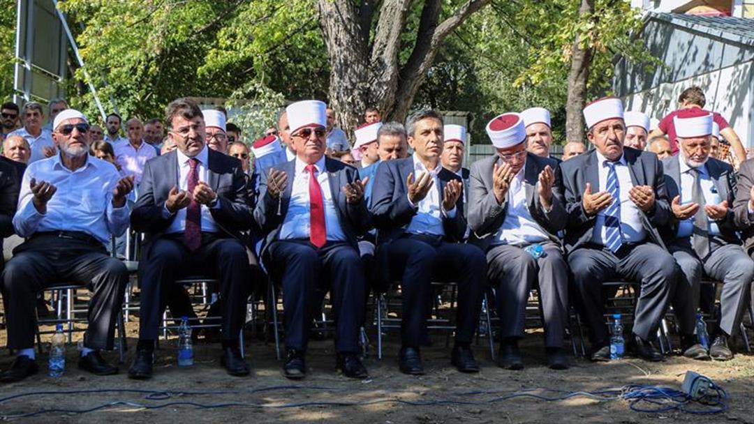 Üsküp'te Tophane Merkez Camisi'nin temeli atıldı