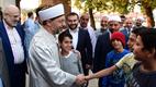 El presidente de Asuntos Religiosos Erbaş dirige la oración del alba en la Mezquita Haci Bayram