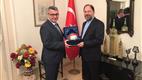 Diyanet İşleri Başkanı Erbaş, İİT Nezdinde Türkiye Daimi Büyükelçisi Şen’i ziyaret etti