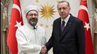 Cumhurbaşkanı Erdoğan, Diyanet İşleri Başkanı Erbaş'ı kabul etti