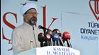 Diyanet İşleri Başkanı Erbaş, “Suriye’ye bin 713 tır yardım gönderdik”