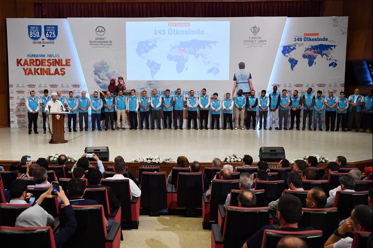 “TDV 2018 Yılı Vekâletle Kurban Kesim Programı” gönüllüleri uğurlandı