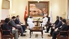 Diyanet İşleri Başkanı Erbaş, İİT İnsani Yardım Fonları Birimi Başkanı Al Sani’yi kabul etti