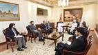 Diyanet İşleri Başkanı Erbaş, İİT İnsani Yardım Fonları Birimi Başkanı Al Sani’yi kabul etti