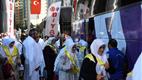 Hacı adayları Arafat yolunda