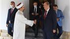 KKTC Cumhurbaşkanı Tatar, Diyanet İşleri Başkanı Erbaş’ı kabul etti