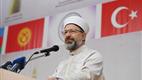 Diyanet İşleri Başkanı Erbaş, Kırgızistan Türkiye Manas Üniversitesi’nde konferans verdi