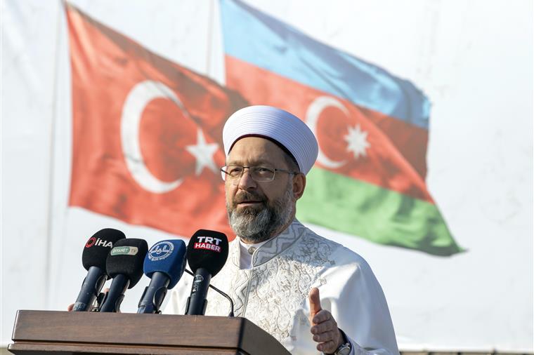 Diyanet İşleri Başkanı Erbaş, Karabağ Zaferi’nin yıldönümünü kutladı