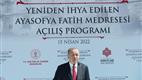 Cumhurbaşkanı Erdoğan, Ayasofya Fatih Medresesi’nin açılışını gerçekleştirdi