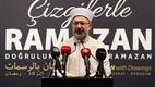 Diyanet İşleri Başkanı Erbaş, "Çizgilerle Ramazan" sergisini açtı