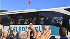 İlk hac kafilesi dualarla uğurlandı