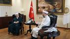 Mescid-i Aksa İmam Hatibi Şeyh İkrime Sabri, Diyanet İşleri Başkanı Erbaş’ı ziyaret etti