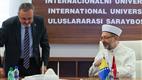  Diyanet İşleri Başkanı Erbaş, Uluslararası Saraybosna Üniversitesi’ni ziyaret etti