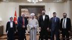 Diyanet İşleri Başkanı Erbaş, Kudüs Üniversitesi Rektörü Kishek’i kabul etti