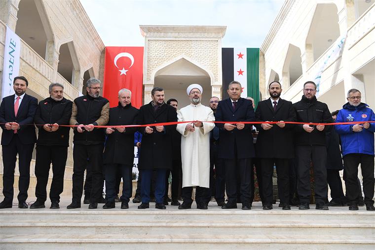 Diyanet İşleri Başkanı Erbaş, Suriye’de Hasene Kompleksi’nin açılışını yaptı