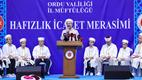 Diyanet İşleri Başkanı Erbaş, Ordu'da hafızlık icazet merasimine katıldı