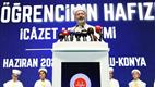 Diyanet İşleri Başkanı Erbaş, Konya’da hafızlık icazet merasimine katıldı