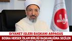 Diyanet İşleri Başkanı Arpaguş, Bosna Hersek İslam Birliği Başkanlığına seçilen Grabus’u tebrik etti