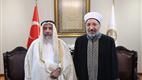 Diyanet İşleri Başkanı Arpaguş, Katar Vakıflar ve İslam İşleri Bakanı Ghanim ile görüştü
