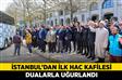 İstanbul’dan ilk hac kafilesi dualarla uğurlandı