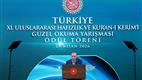 11. Uluslararası Kur’an-ı Kerim’i Güzel Okuma Yarışması’nda dereceye girenler, ödüllerini Cumhurbaşkanımız Erdoğan’ın elinden aldı