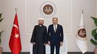 Diyanet İşleri Başkanı Arpaguş, Dünya Müslüman Alimler Birliği Başkanı Karadaği’yi kabul etti