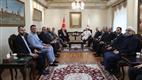 Diyanet İşleri Başkanı Arpaguş, Suriye Vakıflar Bakanı Şukri’yi kabul etti