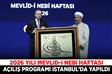2026 yılı Mevlid-i Nebi Haftası Açılış Programı İstanbul’da yapıldı